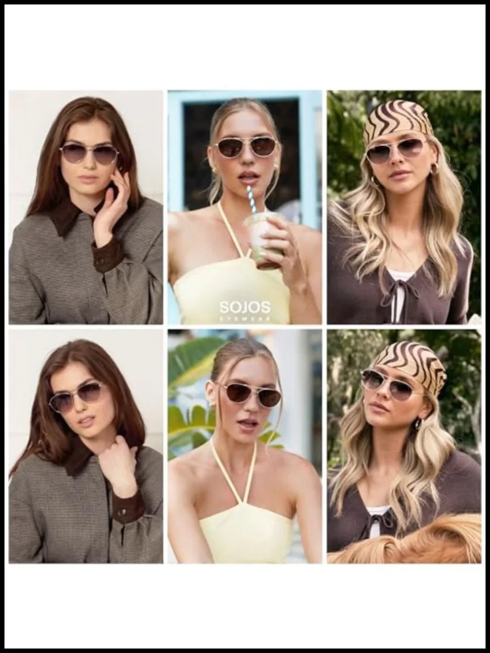 Retro Polarized Aviator Sunglasses for Women Men 70s Style UV Protection